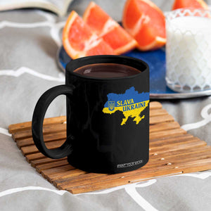 Slava Ukraini Coffee Mug Ukrainian Ukraine Flag Pride TS10 Print Your Wear