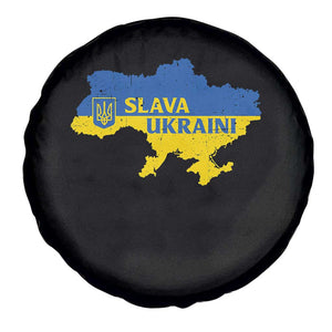 Slava Ukraini Spare Tire Cover Ukrainian Ukraine Flag Pride TS10 Print Your Wear