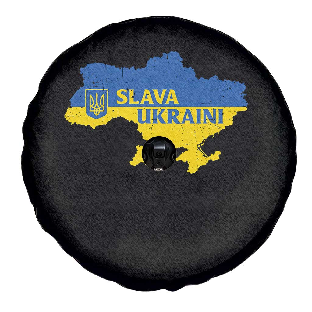 Slava Ukraini Spare Tire Cover Ukrainian Ukraine Flag Pride TS10 Print Your Wear
