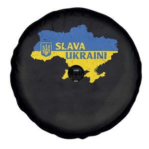 Slava Ukraini Spare Tire Cover Ukrainian Ukraine Flag Pride TS10 Print Your Wear