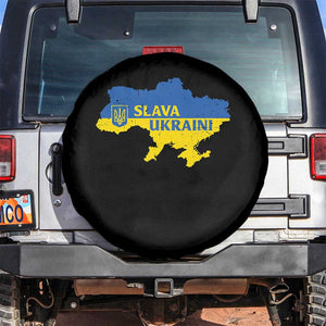 Slava Ukraini Spare Tire Cover Ukrainian Ukraine Flag Pride TS10 No hole Black Print Your Wear