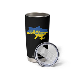Slava Ukraini Tumbler Cup Ukrainian Ukraine Flag Pride TS10 Print Your Wear