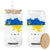 Slava Ukraini Ukraine Flag Glass Can Patriot Patriotic Ukrainian National Flag TS10 Black Print Your Wear