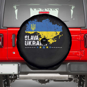 Slava Ukraini Ukraine Flag Spare Tire Cover Patriot Patriotic Ukrainian National Flag TS10 Black Print Your Wear