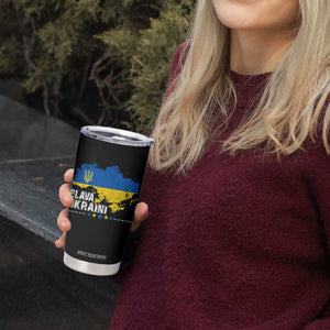 Slava Ukraini Ukraine Flag Tumbler Cup Patriot Patriotic Ukrainian National Flag TS10 Print Your Wear