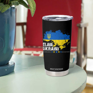Slava Ukraini Ukraine Flag Tumbler Cup Patriot Patriotic Ukrainian National Flag TS10 Print Your Wear