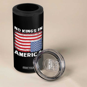 Snarky No Kings In America 4 in 1 Can Cooler Tumbler 86 47 No Faux King Way US Flag Upside Down TS10 Print Your Wear