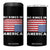 Snarky No Kings In America 4 in 1 Can Cooler Tumbler 86 47 No Faux King Way US Flag Upside Down TS10 One Size: 16 oz Black Print Your Wear