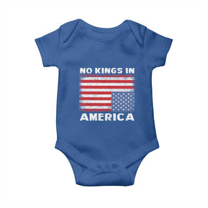 Snarky No Kings In America Baby Onesie 86 47 No Faux King Way US Flag Upside Down TS10 Royal Blue Print Your Wear