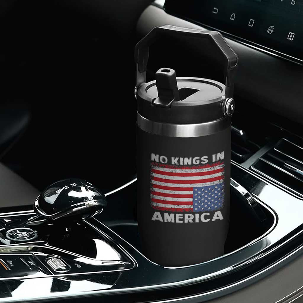 Snarky No Kings In America Flip Straw Tumbler 86 47 No Faux King Way US Flag Upside Down TS10 Print Your Wear