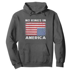 Snarky No Kings In America Hoodie 86 47 No Faux King Way US Flag Upside Down TS10 Dark Heather Print Your Wear