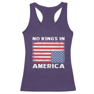 Snarky No Kings In America Racerback Tank Top 86 47 No Faux King Way US Flag Upside Down TS10 Purple Print Your Wear