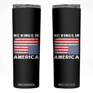 Snarky No Kings In America Skinny Tumbler 86 47 No Faux King Way US Flag Upside Down TS10 Black Print Your Wear
