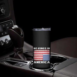 Snarky No Kings In America Skinny Tumbler 86 47 No Faux King Way US Flag Upside Down TS10 Print Your Wear