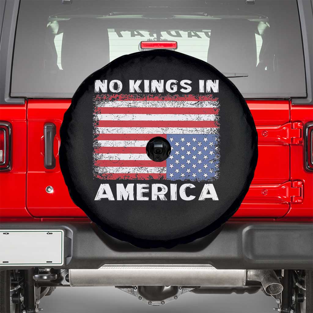 Snarky No Kings In America Spare Tire Cover 86 47 No Faux King Way US Flag Upside Down TS10 Black Print Your Wear