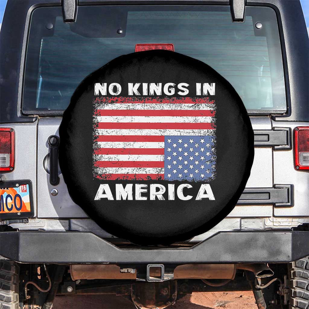 Snarky No Kings In America Spare Tire Cover 86 47 No Faux King Way US Flag Upside Down TS10 No hole Black Print Your Wear