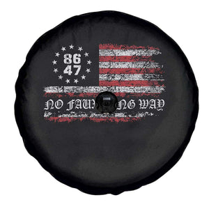 Snarky No Kings In America Spare Tire Cover No Faux King Way 86 47 US Flag Impeach 47 TS10 Print Your Wear