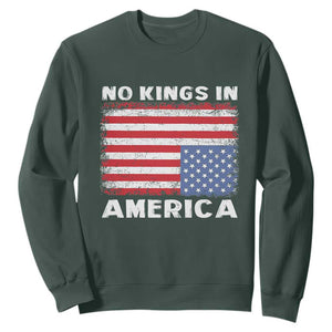 Snarky No Kings In America Sweatshirt 86 47 No Faux King Way US Flag Upside Down TS10 Dark Forest Green Print Your Wear