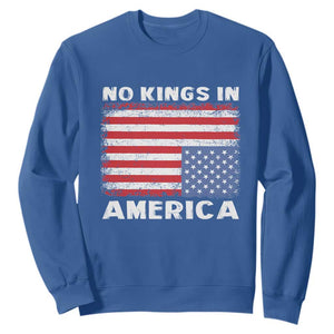 Snarky No Kings In America Sweatshirt 86 47 No Faux King Way US Flag Upside Down TS10 Royal Blue Print Your Wear
