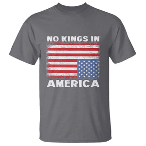 Snarky No Kings In America T Shirt 86 47 No Faux King Way US Flag Upside Down TS10 Charcoal Print Your Wear