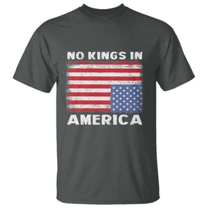 Snarky No Kings In America T Shirt 86 47 No Faux King Way US Flag Upside Down TS10 Dark Heather Print Your Wear