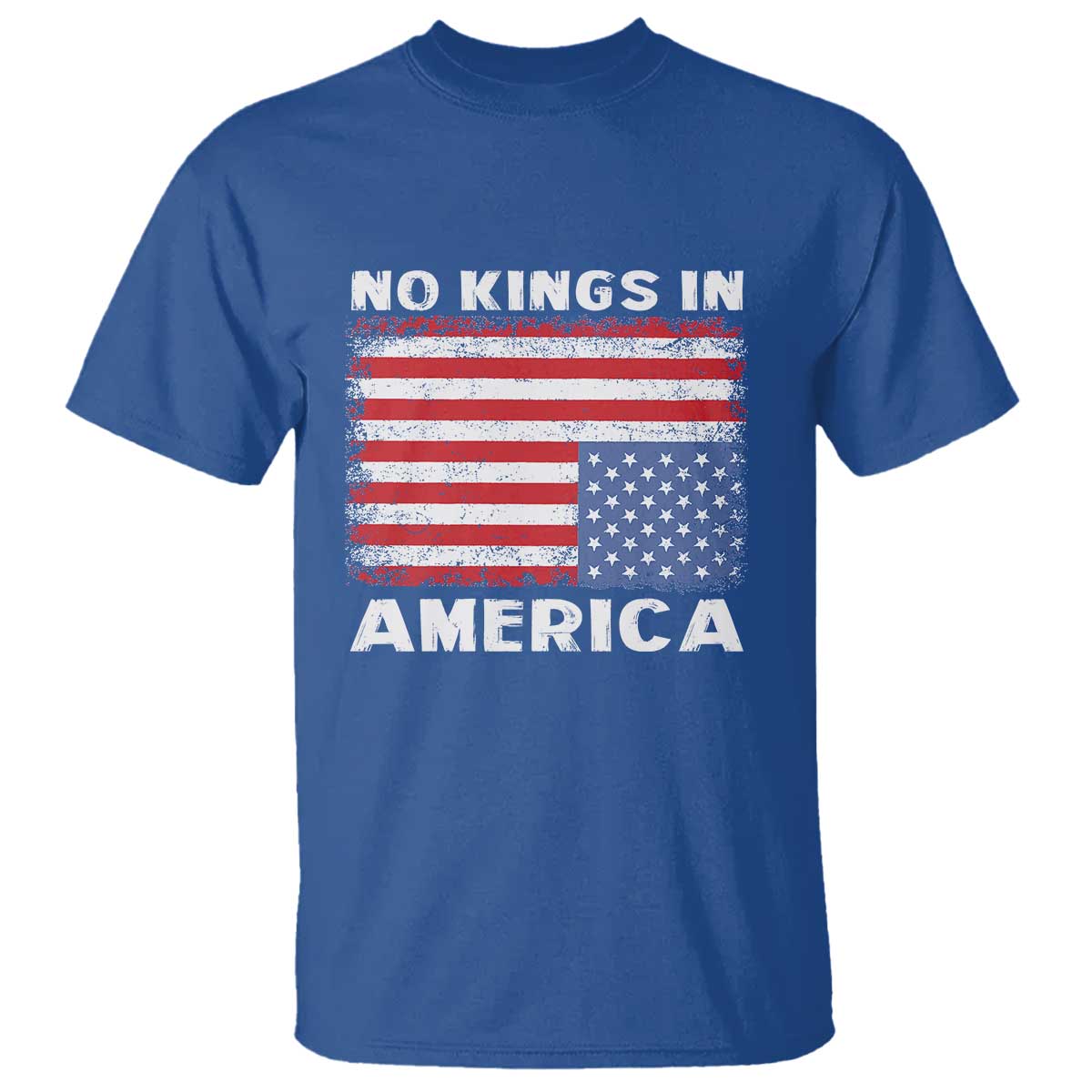 Snarky No Kings In America T Shirt 86 47 No Faux King Way US Flag Upside Down TS10 Royal Blue Print Your Wear