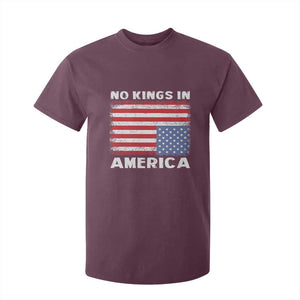 Snarky No Kings In America T Shirt For Kid 86 47 No Faux King Way US Flag Upside Down TS10 Maroon Print Your Wear