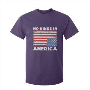 Snarky No Kings In America T Shirt For Kid 86 47 No Faux King Way US Flag Upside Down TS10 Purple Print Your Wear