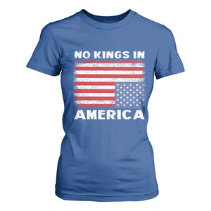 Snarky No Kings In America T Shirt For Women 86 47 No Faux King Way US Flag Upside Down TS10 Royal Blue Print Your Wear