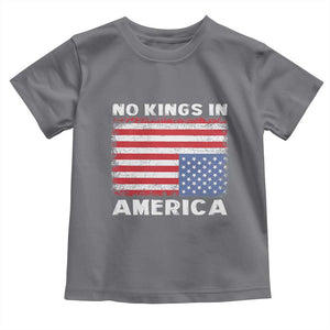 Snarky No Kings In America Toddler T Shirt 86 47 No Faux King Way US Flag Upside Down TS10 Charcoal Print Your Wear
