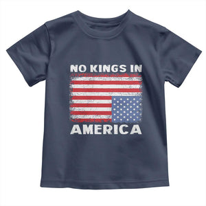 Snarky No Kings In America Toddler T Shirt 86 47 No Faux King Way US Flag Upside Down TS10 Navy Print Your Wear
