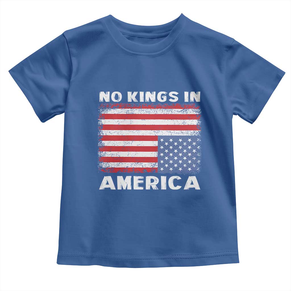 Snarky No Kings In America Toddler T Shirt 86 47 No Faux King Way US Flag Upside Down TS10 Royal Blue Print Your Wear