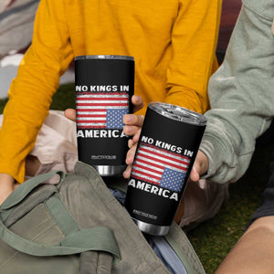 Snarky No Kings In America Tumbler Cup 86 47 No Faux King Way US Flag Upside Down TS10 Print Your Wear