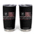 Snarky No Kings In America Tumbler Cup No Faux King Way 86 47 US Flag Impeach 47 TS10 Black Print Your Wear
