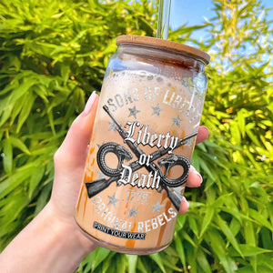 Sons Of Liberty 1776 Original Rebels Liberty Or Death Glass Can Patriotic US History TS11 Print Your Wear
