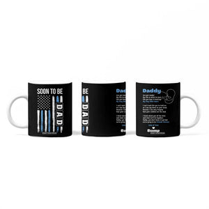 Soon To Be Dad Coffee Mug Funny Pregnancy Announcement Dad American Flag TB10 Print Your Wear