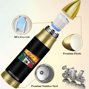 Spain Mexico Heritage Pride Bullet Tumbler Yes I'm Both Identity Roots for Hispanics Latinos TS02 Print Your Wear
