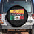 Spain Mexico Heritage Pride Spare Tire Cover Yes I'm Both Identity Roots for Hispanics Latinos TS02 No hole Black Print Your Wear