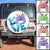 Custom JP Tire Cover With Camera Hole, JP Dog Love Beach Spare Tire Cover - White CTM Custom - Printyourwear