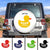 Custom JP Tire Cover With Camera Hole, Duck Duck White JP Spare Tire Cover Got Ducked CTM Custom - Printyourwear