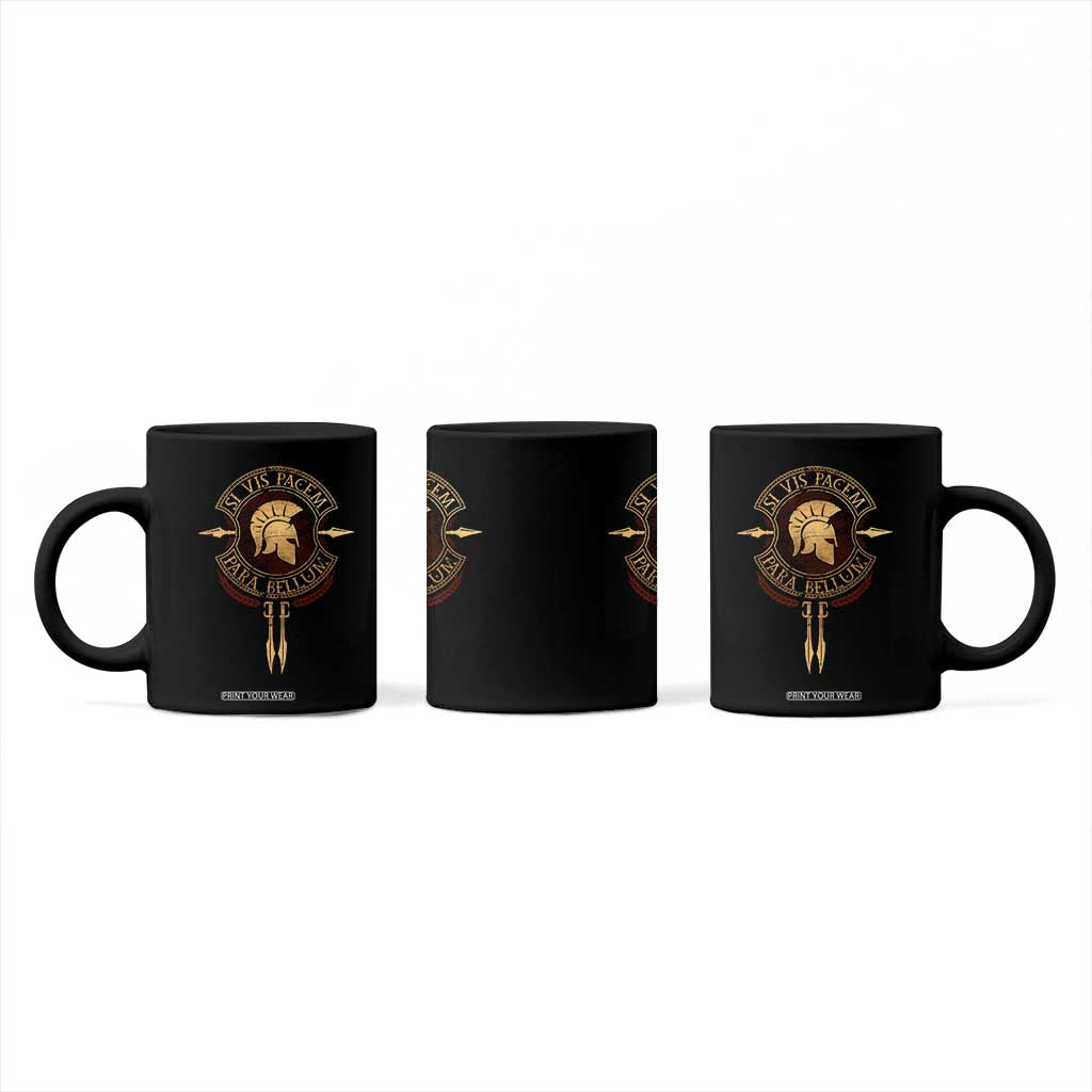 Sparta Greek Coffee Mug Si Vis Pacem Para Bellum TS09 Print Your Wear