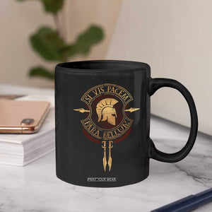 Sparta Greek Coffee Mug Si Vis Pacem Para Bellum TS09 Print Your Wear