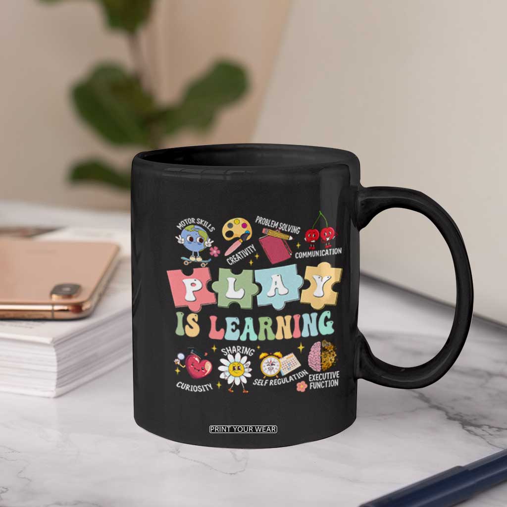 Special Education Coffee Mug Play is Learning Sped Teacher TS02 Print Your Wear