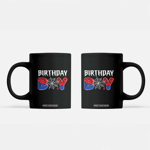 Spider Birthday Boy Coffee Mug Bday Spiders Party TS02 Black Print Your Wear