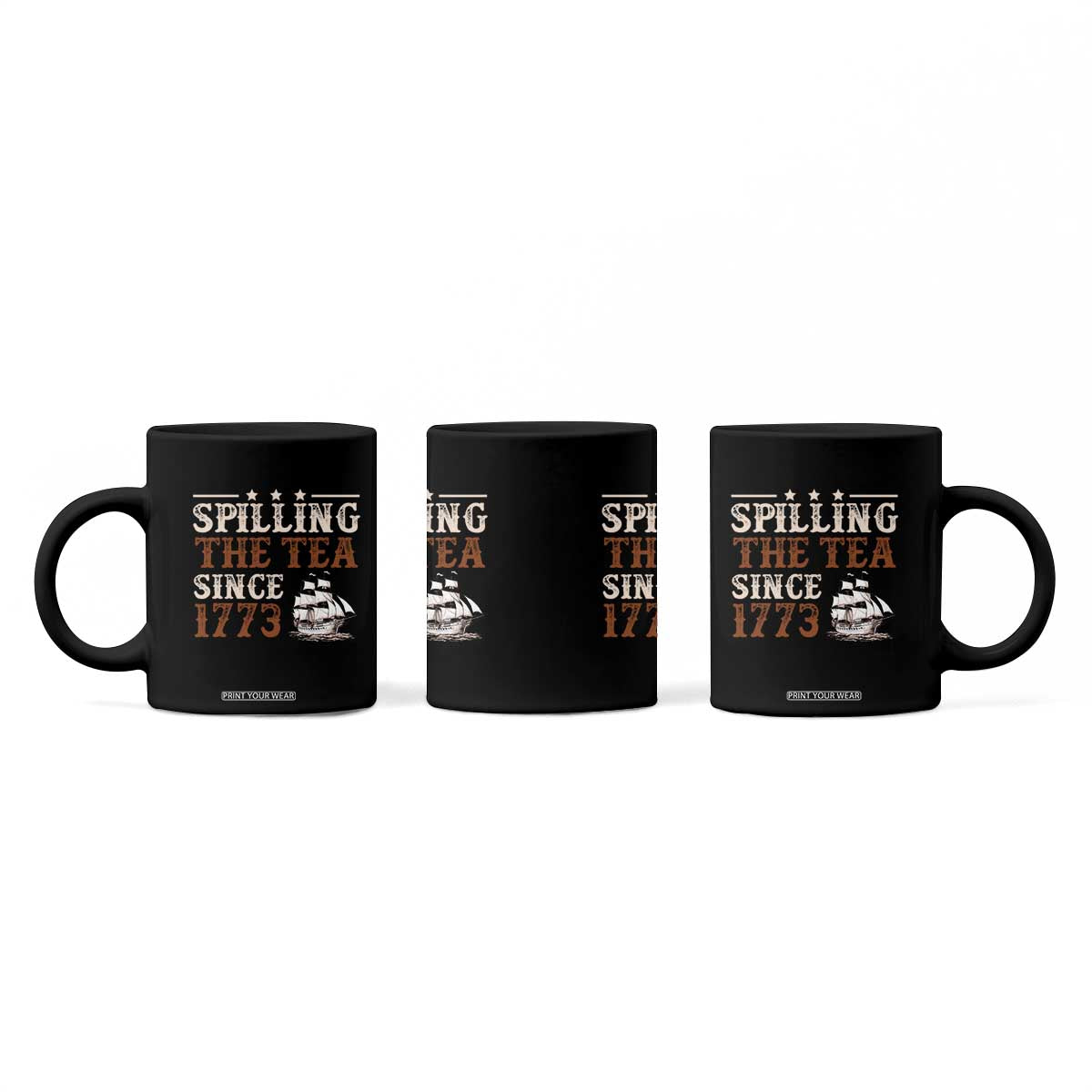 Spilling The Tea Since 1773 Coffee Mug Retro Usa Patriotic 4th of July Party TS10 Print Your Wear