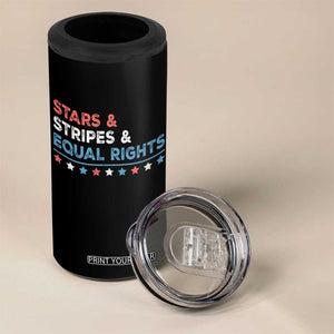 Stars Stripes And Equal Rights 4 in 1 Can Cooler Tumbler 4th Of July Women's Rights TS11 Print Your Wear