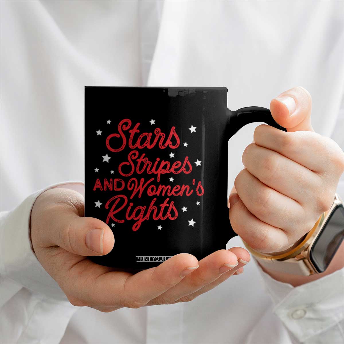 Stars Stripes And Equal Rights Coffee Mug 4th Of July Patriotic TS10 Print Your Wear