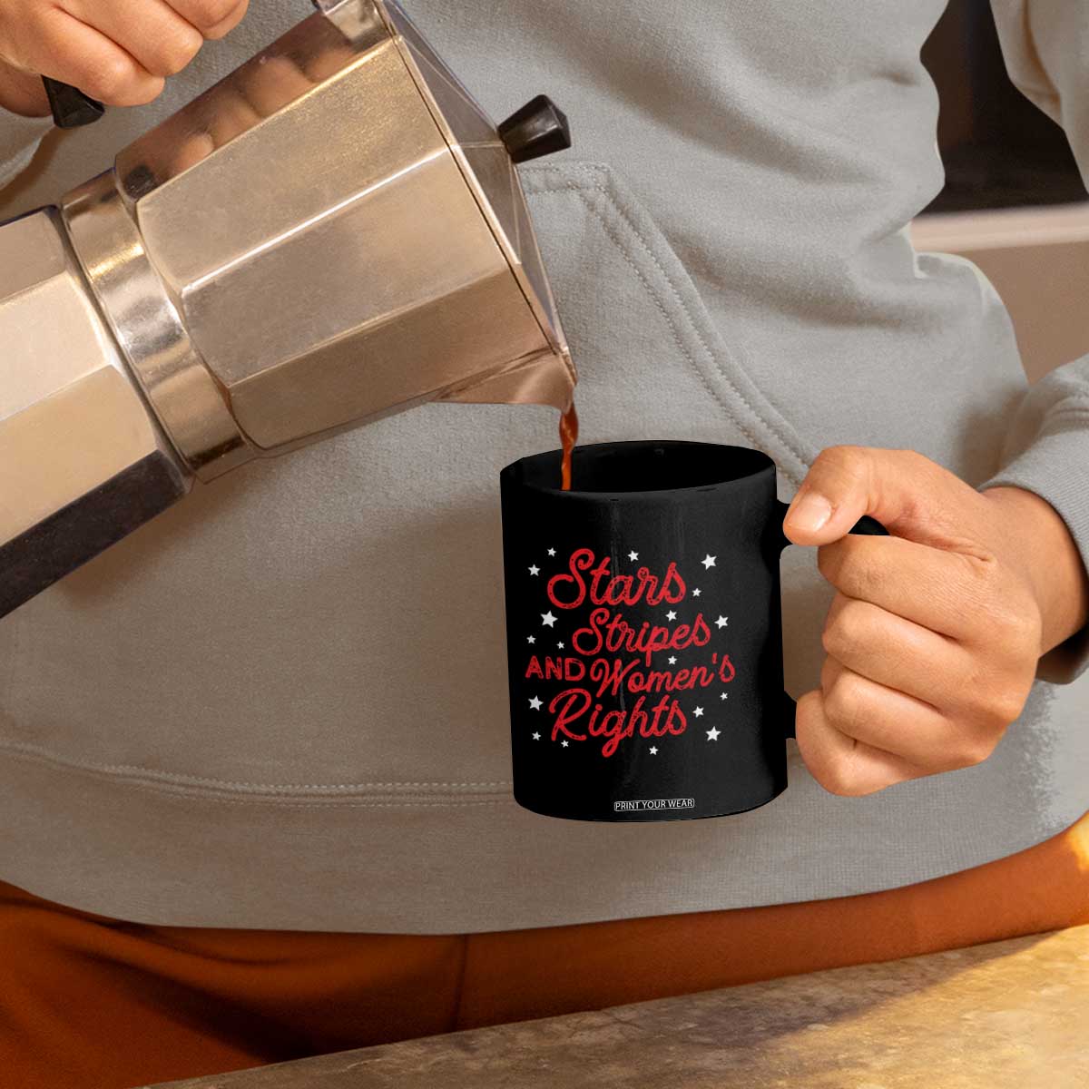 Stars Stripes And Equal Rights Coffee Mug 4th Of July Patriotic TS10 Print Your Wear