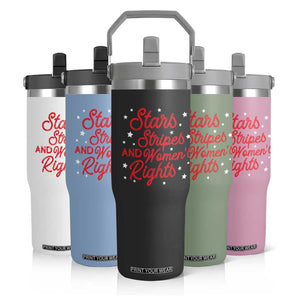 Stars Stripes And Equal Rights Flip Straw Tumbler 4th Of July Patriotic TS10 Print Your Wear