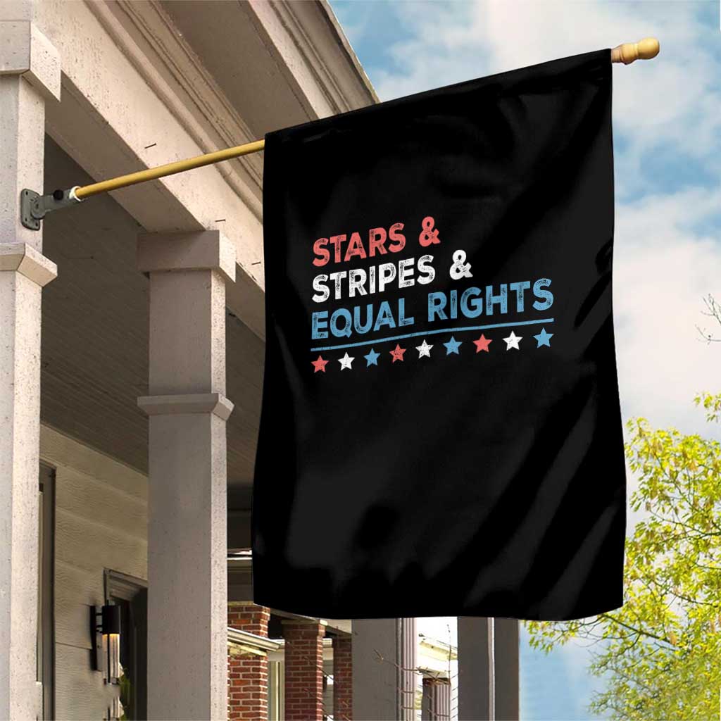 Stars Stripes And Equal Rights Garden Flag 4th Of July Women's Rights TS11 Print Your Wear